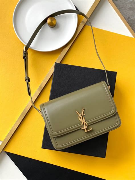 ysl green shoulder bag|YSL shoulder bag with tassel.